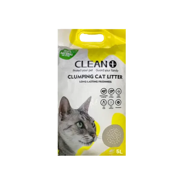 Clean Plus Clumping Cat Litter Lemon