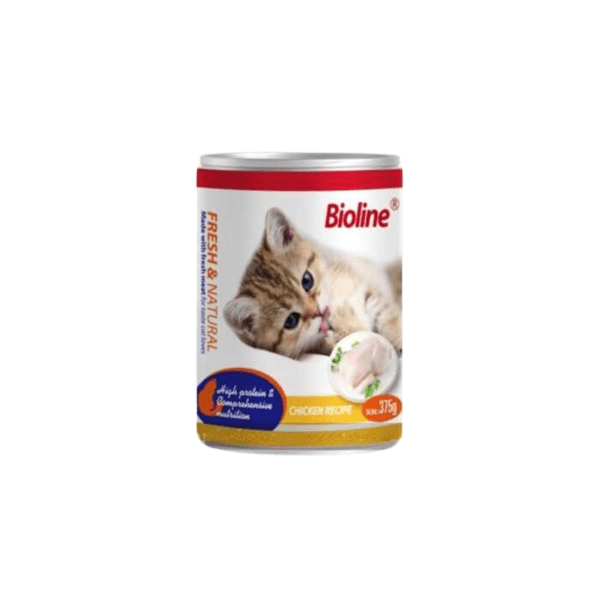 Bioline Canned Cat Wet Food – Chicken (375g)