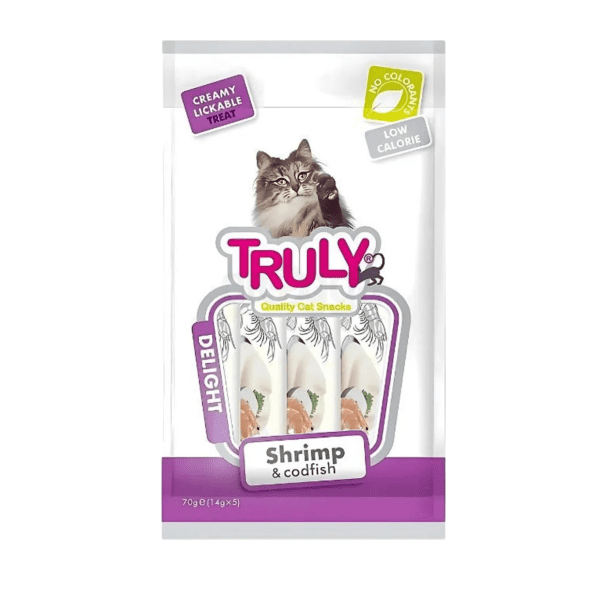 Truly Cat Treat Shrimp and Codfish 5 Pieces 70g (14g X 5)
