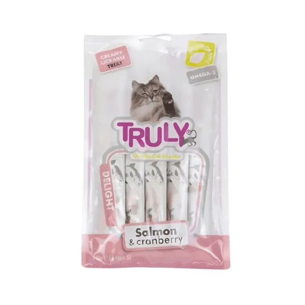 Truly Cat Treat Salmon and Cranberry Creamy 5 Pieces 70g (14g X 5)