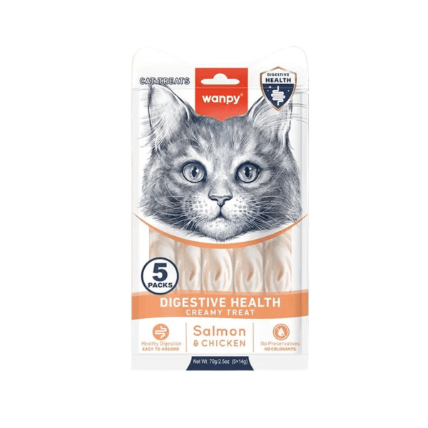 Wanpy Cat Creamy Treat Chicken & Crab - (5×14g)