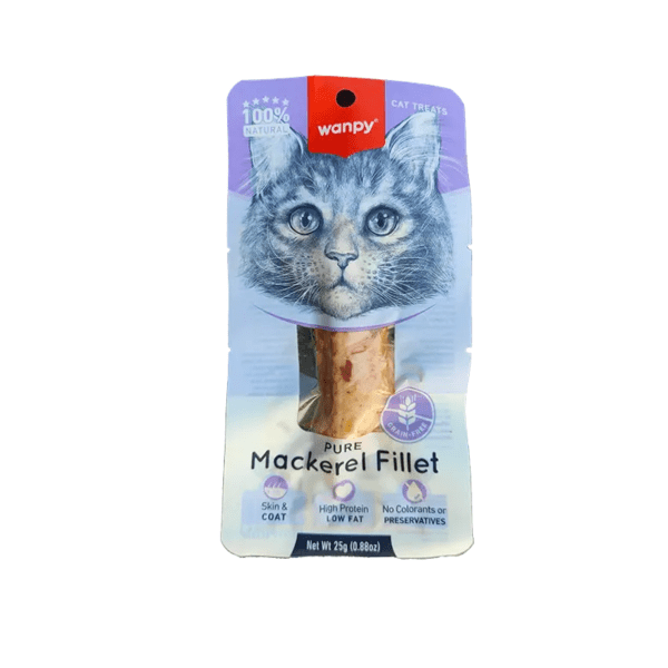 Wanpy Pure Mackerel Fillet Cat Treat (25gm)