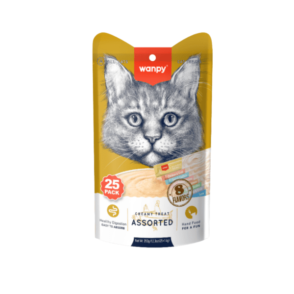 WANPY MİX ASSORTED 25*14 g LICKABLE TREAT FOR CAT