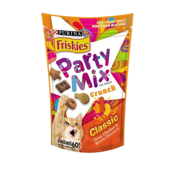 Friskies Party Mix Cat Treats Crusch Classic 60g