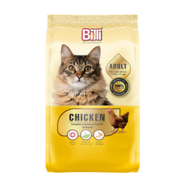 Premium Billi Chicken Cat Food for Adult Cats – 3kg