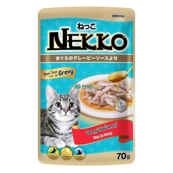 Nekko Pouch Tuna In Gravy 70g - Petco BD