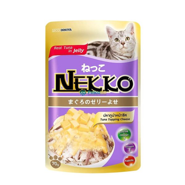Nekko Pouch Tuna Topping Cheese in Jelly (70g) - Petco BD