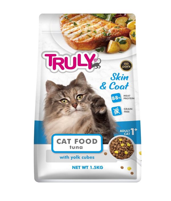 Truly Skin & Coat Adult Cat Food Tuna 1.5kg - Petco BD