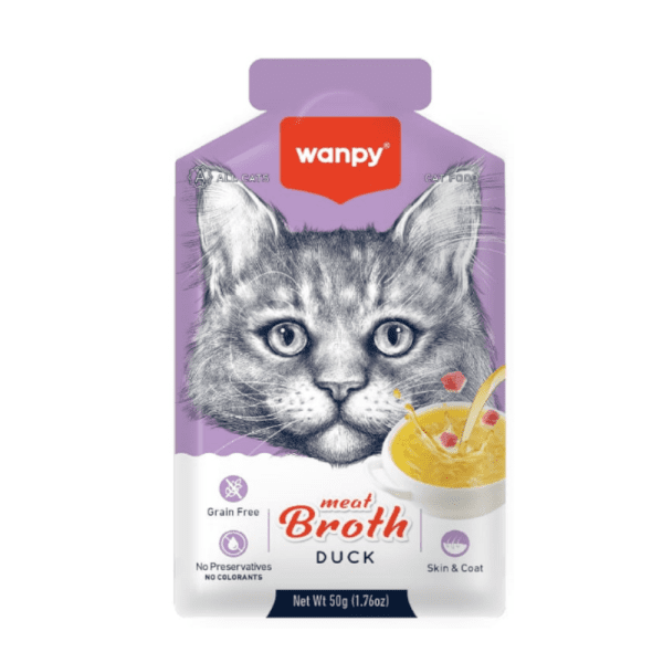 Wanpy Cat Pouch Meat Broth Duck 50g - Petco BD