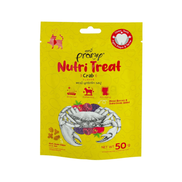 Pramy Nutri Treat Dry Cat Treat Crab