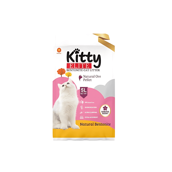 Kitty Elite Bentonite Cat Litter (Sakura)