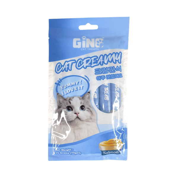 Naughty 4 paws Cat Treat Single Stick 15 gm(5pc) Salmon