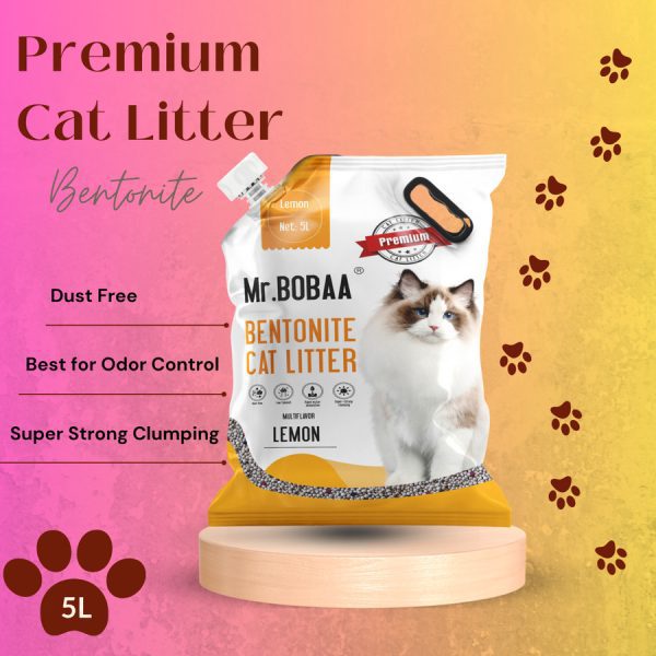 Mr bobaa clumping cat litter - Lemon