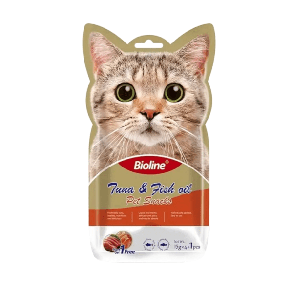 Bioline Cat Treats Tuna & Fish Oil Creamy