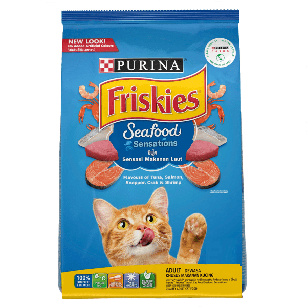 Friskies Seafood Sensations Adult Cat Dry Food - Petco BD