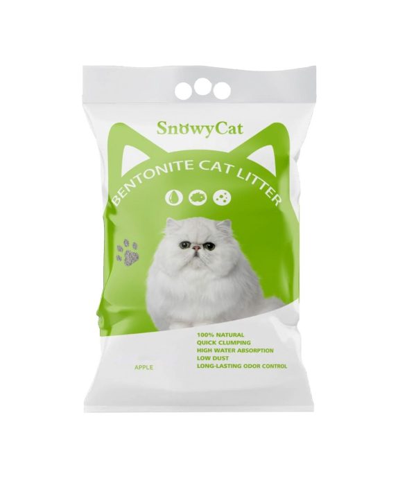 SnowyCat Bentonite Cat Litter Apple 25ltr
