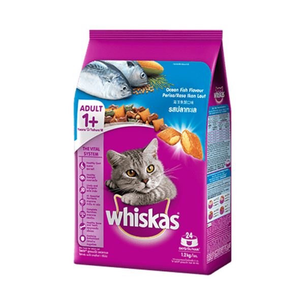 Whiskas Adult Cat Dry Food - Ocean Fish - Petco BD